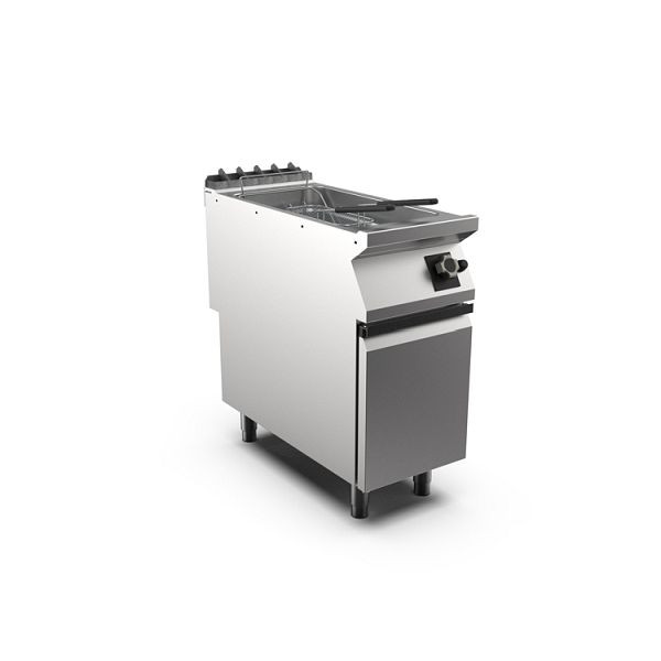 Mareno M1-900 Gasfritteuse 10+10 Liter, mit Tür, 60cm, FR94G23KA, 191.401