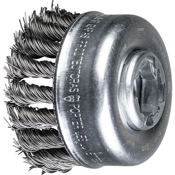 Pferd Topfbürste mit Gewinde, gezopft POS TBG 65/X-LOCK INOX 0,50, 43305028