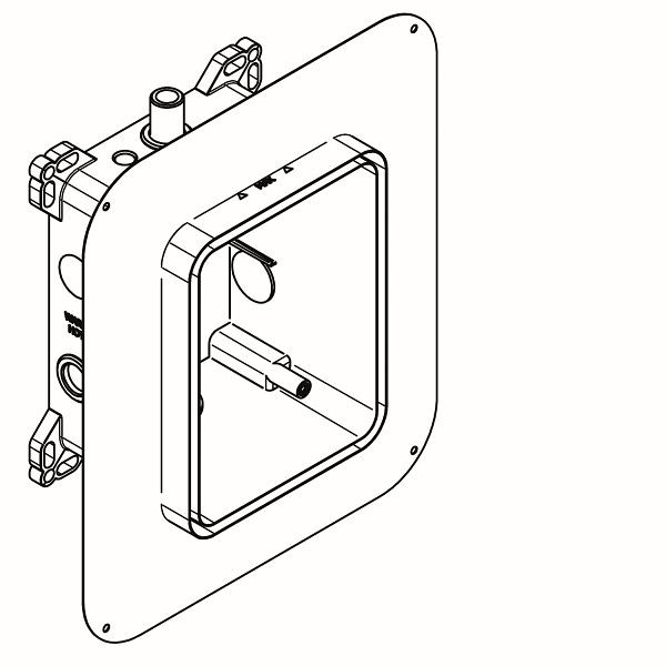 KWC Rohbauset, F5, Systembox R5, duschen, DN20, Klebeflansch, 3600010729