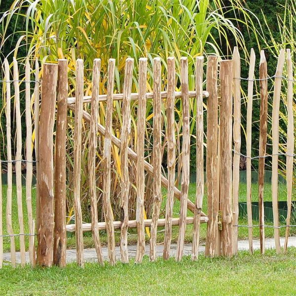NOOR Staketenzauntor aus Berg-Haselnuss 0,90 x 1m, 153090XTOR01