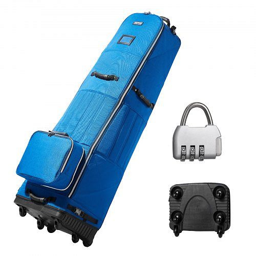 VEVOR Cartbag Golftasche Golf Tasche Rollbar Golfschläger-Reisetasche Blau, RBKRBK1200DN9EQ6MV0