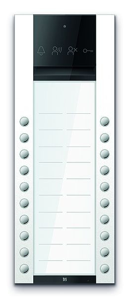 TCS Türkontrollsystem PES PRO Audio Außenstation 20T 2 Spalten AP RAL9010 reinweiß, ASA130220-0019