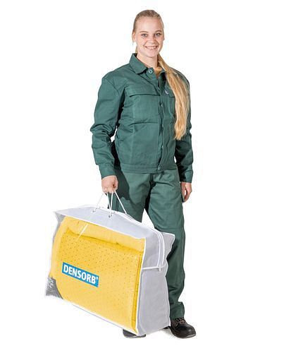 DENSORB Bindemittel-Notfall-Set in transparenter Tragetasche, Spezial, 76 l, 282160