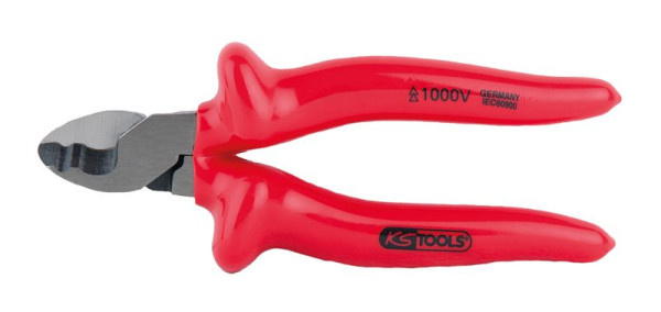 KS Tools 1000V Einhand-Kabelschere, 165mm, 117.1107, 4042146541388
