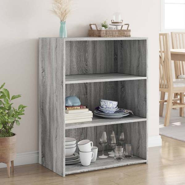 vidaXL Sideboard Grau Sonoma 70x41x93 cm Holzwerkstoff, 846374