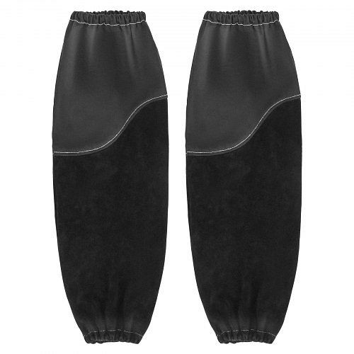 VEVOR Schweißerärmel, 533x95mm, Rindsleder & flammhemmende Baumwolle, elastische Bündchen, für Schweißen, Schmieden, Holzarbeiten, HJTXTXNPCMCP9M0S6001V0