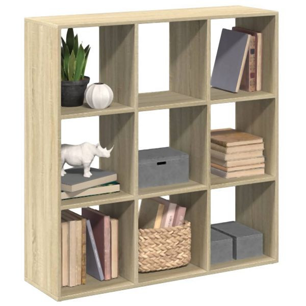 vidaXL Raumteiler-Bücherregal Sonoma-Eiche 102x29x103,5 cm, 858041