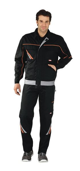 Planam Visline V2 Bundjacke, schwarz/orange/zink, Größe 52, 2481052