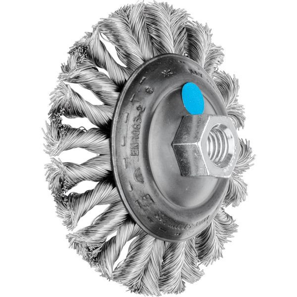 Pferd Kegelbürste mit Gewinde, gezopft KBG 10013/M14 CT INOX 0,35, VE: 5 Stück, 43312922