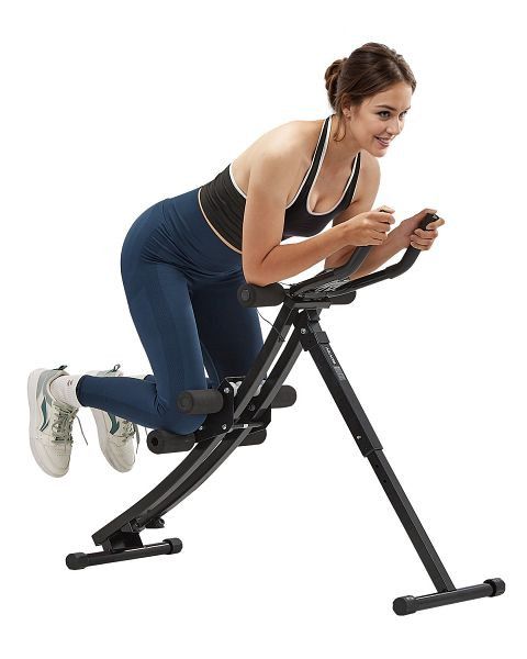 VEVOR Ab-Maschine Bauchtrainer Bauchmuskeltrainer, 200kg Verstellbar Schwarz, JFJQGSHGDHKXT430MV9