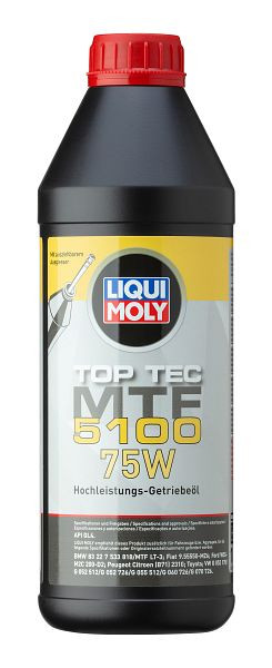 LIQUI MOLY Getriebeöl Top Tec MTF 5100 75W, Dose Kunststoff, VE: 1 Liter, 20842