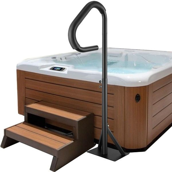 VEVOR Whirlpool-Handlauf 88,9–144,8cm höhenverstellbar Spa-Geländer Whirlpool Aluminiumlegierung, RSYGFS57INCHO7V0BV0