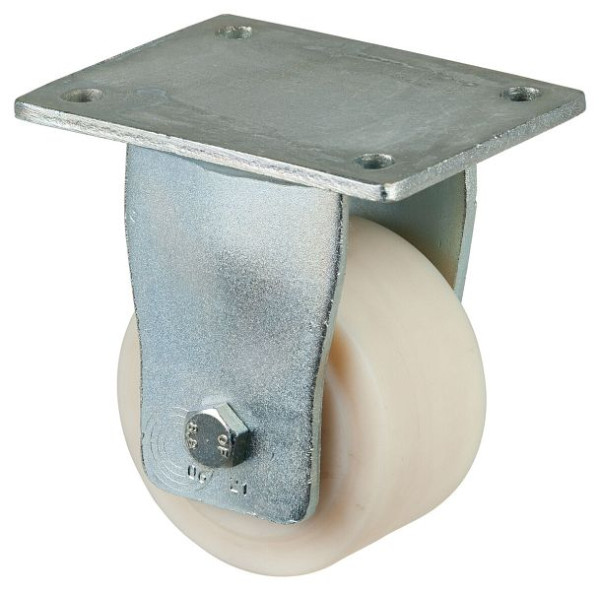 BS Rollen Schwerlastrolle, Rad-Breite 55 mm, Rad-Ø 100 mm, Tragfähigkeit 900 kg, Lauffläche/Radkörper Polyamid gegossen, Kugellager, RR110.B16.100