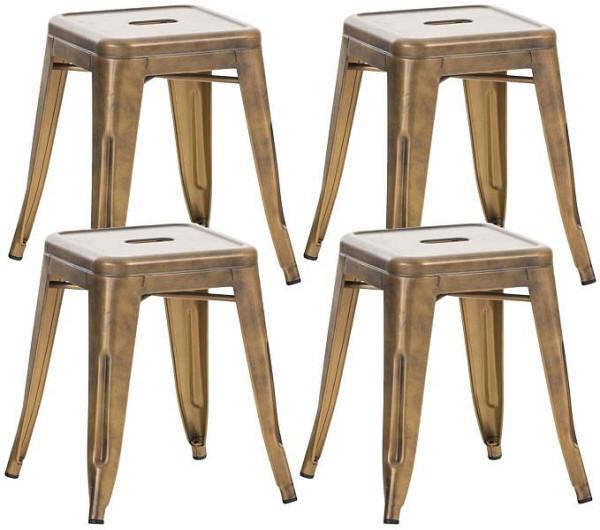 CLP Hocker Armin, gold, VE: 4 Stück, 312938, 4251756403720