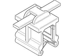 ART 82523 Befestigungsbinder mit Edgeclip PA66HS schwarz 4,6 x 150 O-Q VE=S (500 Stück)