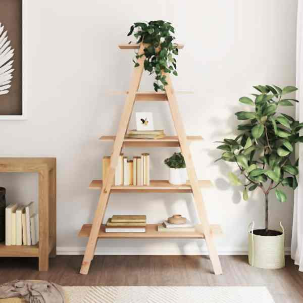 vidaXL Regal mit 5 Böden A-Form 110x40x180,5 cm Massivholz Kiefer, 832331