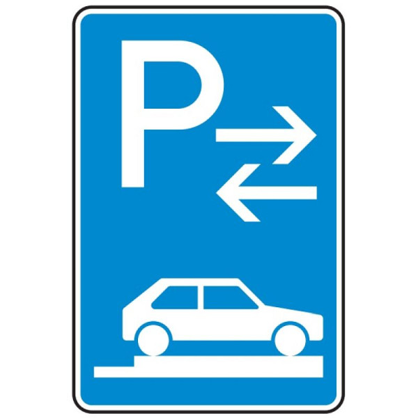 Stein HGS Parken auf Gehwegen ganz quer zur Fahrtrichtung rechts (Mitte) Nr. 315-88, 600 x 900 mm, RA1, Flachform 3 mm, 315-88-213