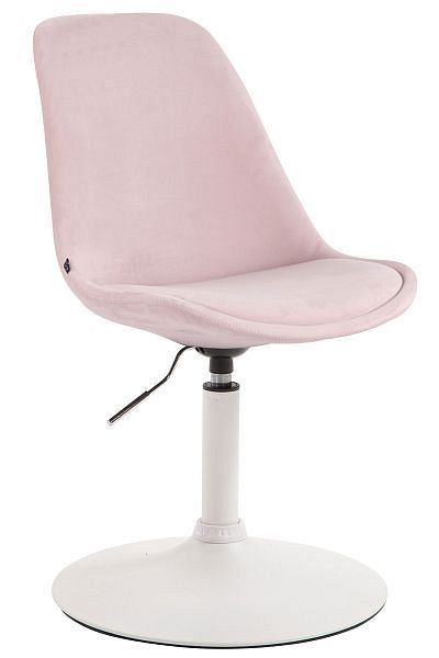 CLP Esszimmerstuhl Maverick Samt weiß, pink, 312380