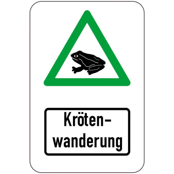 Stein HGS Sonderschild, Krötenwanderung, 400 x 600 mm, 14910
