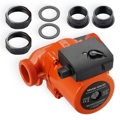 VEVOR LPS32-8S/180 Zirkulationspumpe Gusseisen, 3/8 PS, 110 LPM, 3-stufig, leise, Gewindeanschluss, Warmwasser, Heizung, LWKBZPBB110LBCEU2001V2