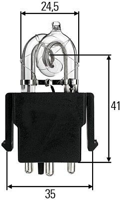 HELLA Glühlampe, X1, 12/24V, 25W, 8GS 859 634-011, 4082300784114