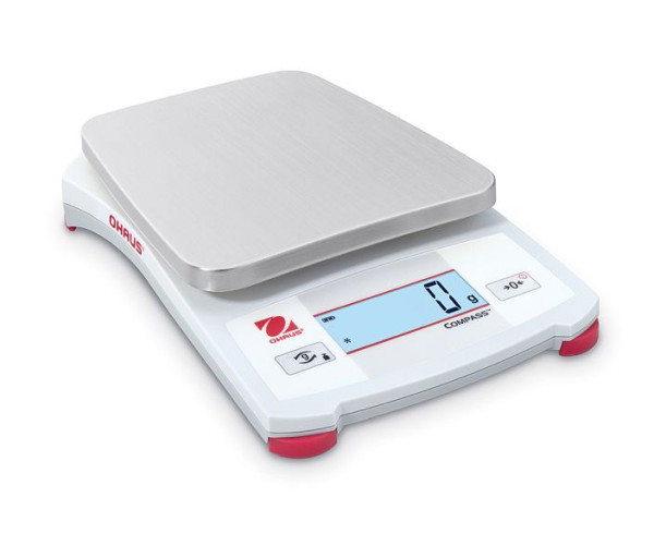 OHAUS Tragbare Waage CX2200 EU, Wägekapazität 2200 g, Ablesbarkeit beim Wiegen 1 g, 30428211