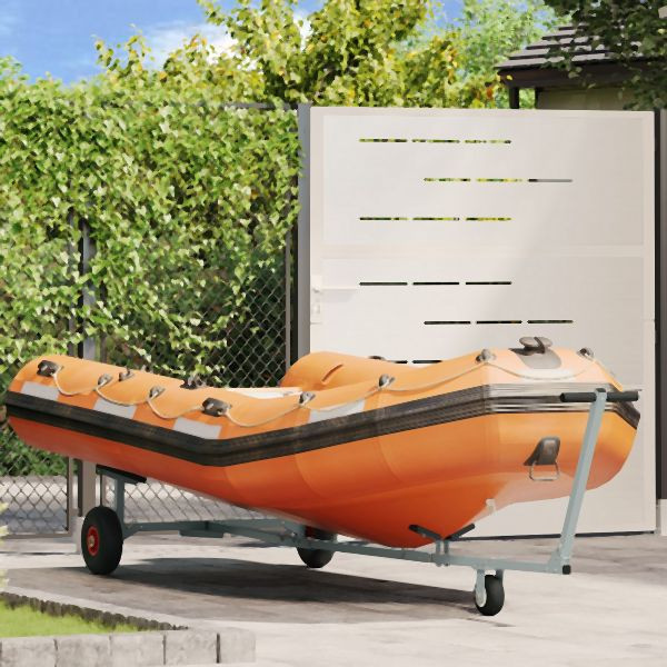 vidaXL Bootsanhänger mit 3 Rädern, faltbar und verstellbar, 160 kg Stahl, 42000852