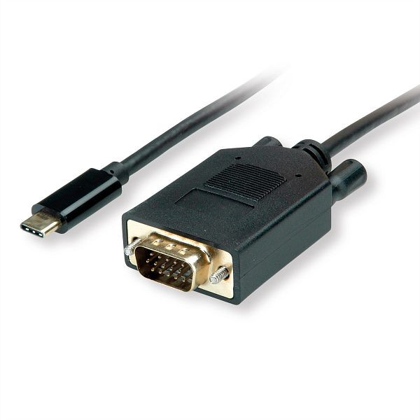VALUE USB Typ C - VGA Adapterkabel, ST/ST, 3 m, 11.99.5822