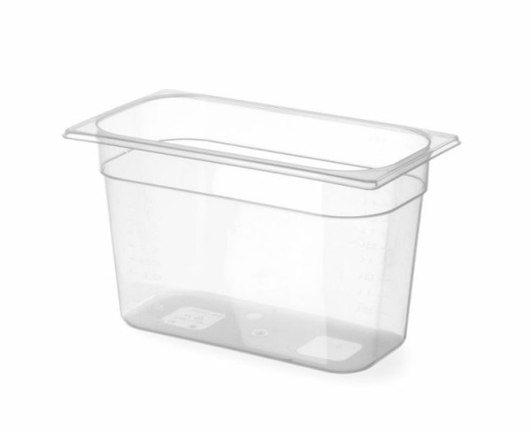 Hendi Gastronorm-Behälter 1/3, 4 L, PP (Polypropylen), LxBxH: 325x176x100 mm, Transparent, 880227