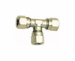 Riegler T-Verschraubung, allseitig Rohranschluss, 112042