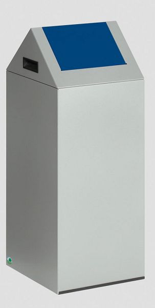 VAR Wertstoffsammelgerät WSG 55 S Korpus silber, Einwurfklappe enzianblau, 21031