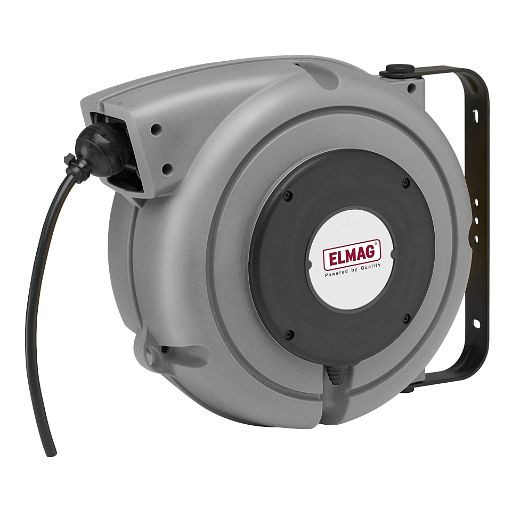 ELMAG Automatische Kabel-/Luftaufroller ZECA 'TWIN REEL', 7415 CT, 9 Meter, 4x1,5 mm² + 4x6 mm, IP 42, 44312