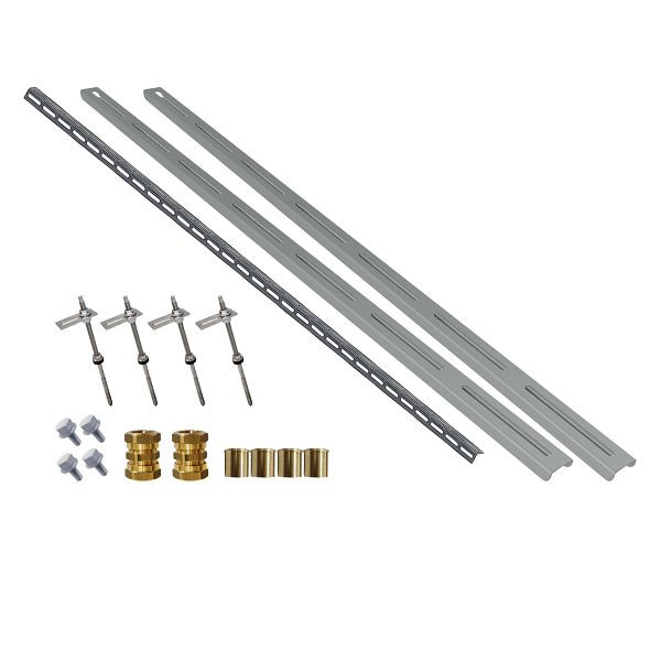 Solarbayer Aufdachmontageset für Silversun Stockschraube für 1 Kollektor, 421001300