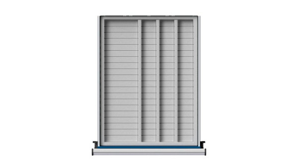 Ulmia Muldeneinsatz aus Kunststoff 4-muldig, für Serie VC, WW + KS, 903.074, 4014641063115