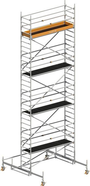 Layher Gerüst Uni Standard P2 mit Uni Telegeländer, Max. Plattformhöhe: 7,38 m, 1411107