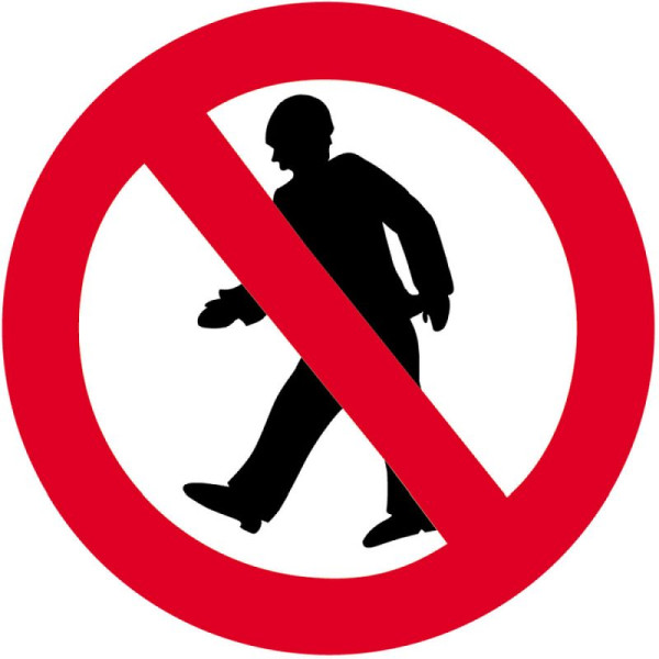 Stein HGS Sonderschild, Durchgang verboten, Ø 420 mm, 14937