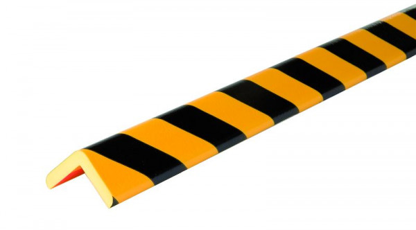 SafetyMarking Warn- und Schutzprofile - Kantenschutz, Prallschutz: Winkel 60/60Typ H+, LxBxH 100x6x6 cm, gelb/schwarz, selbstklebend, DC11014