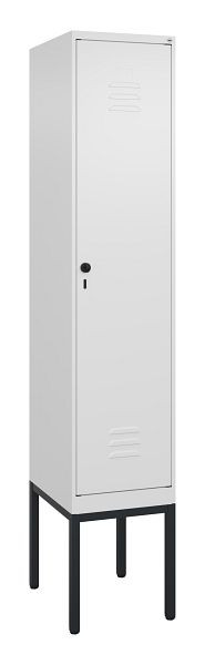 C+P Umkleidespind Classic PLUS, Gestell, 2120x400x500mm, 9016/9016, Drehriegel, 0800307-12 S10014