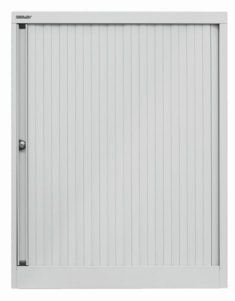 Bisley Rollladenschrank EuroTambour, 2 Fachböden, 2,5 OH, Rollladen lichtgrau, Korpus lichtgrau, ET408102SLG645