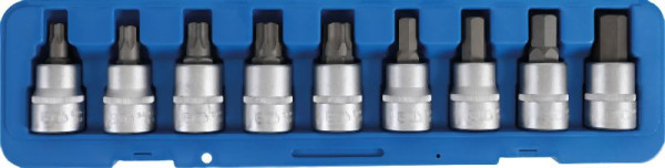 BGS Bit-Einsatz-Satz, Antrieb Innenvierkant 20 mm (3/4"), Innensechskant, T-Profil (für Torx), 9-teilig, 5189