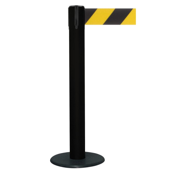 Stein HGS Personenleitsystem -P-Line Brace-, schwarz, schwarz/gelb diagonal (schraffiert), mit Gurtendstück (Standard), 37691-17-1