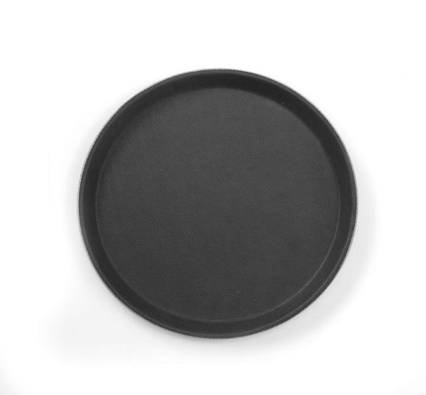 Hendi Serviertablett, rund, ØxH: 280x22 mm, schwarz, 508824