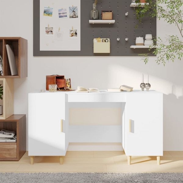 vidaXL Schreibtisch Weiß 140x50x75 cm Holzwerkstoff, 812762