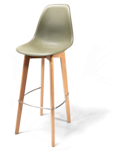 Deskin Barhocker DIANO FLEX, Dekor: Grün, Gestellfarbe: Buche, BxHxT: 470 x 1190 x 530 mm, 348713