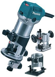 Makita Oberfräse + Trimmer 710 W, RT0700CX2J