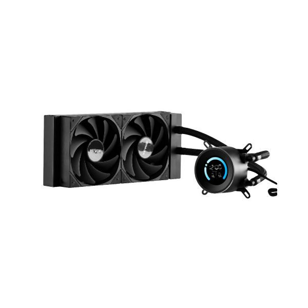 VEVOR Flüssigkeitskühler AIO CPU-Wasserkühler mit 120mm PWN-Lüftern Intel AMD, CPULQFSSLDPBHDXT7V9