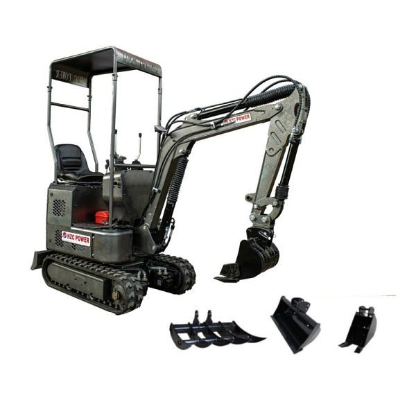 HZC Power Minibagger, Diesel, 920 Kg, Arm schwenkbar, schwarz, DKB881S