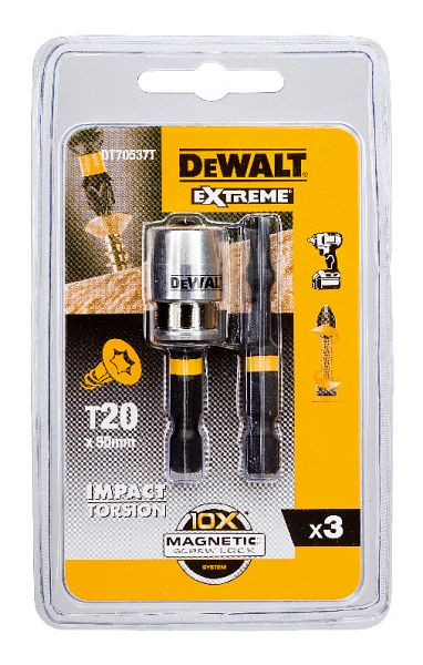 DeWalt Bit-Set 3-teilig schlagfest T20 50mm, DT70537T-QZ