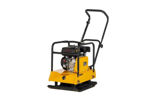 LUMAG Vorwärtslaufende Rüttelplatte Benzin inkl. Gummimatte und Fahrwerk 4,8 / 4,1 kW bei bei 3.000 min-1, RP 1400 PRO