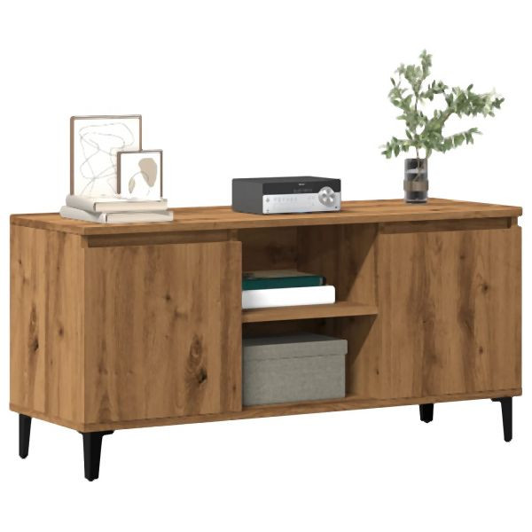 vidaXL TV-Schrank Artisan-Eiche 102x35x50 cm Holzwerkstoff, 856431